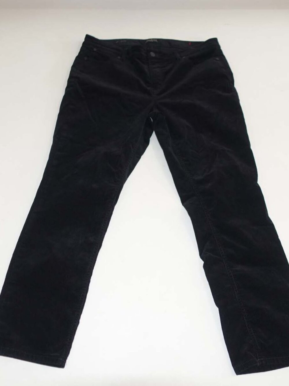 Talbots Women's Flawless 5 Pocket Straight Corduroy Pants Size 14 Petite Black